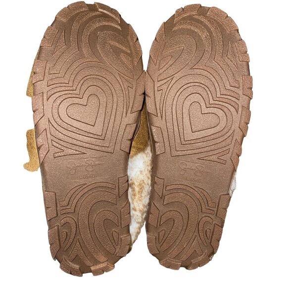 Slippers Memory Foam Jessica Simpson Tan Indoor Outdoor Shoes Size Large (8-9) - Picture 3 of 3